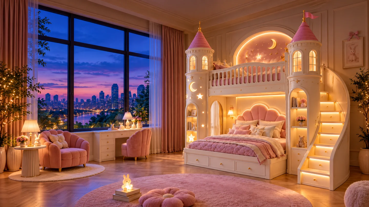 AI concept visual · Pink Castle