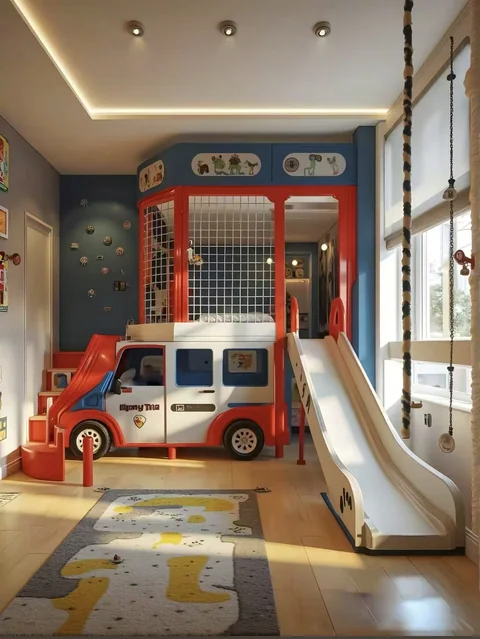 Fire truck rooms · 06 · AI concept