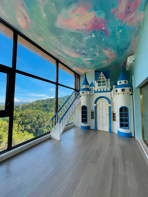 Blue castle themed space · On-site photo 2