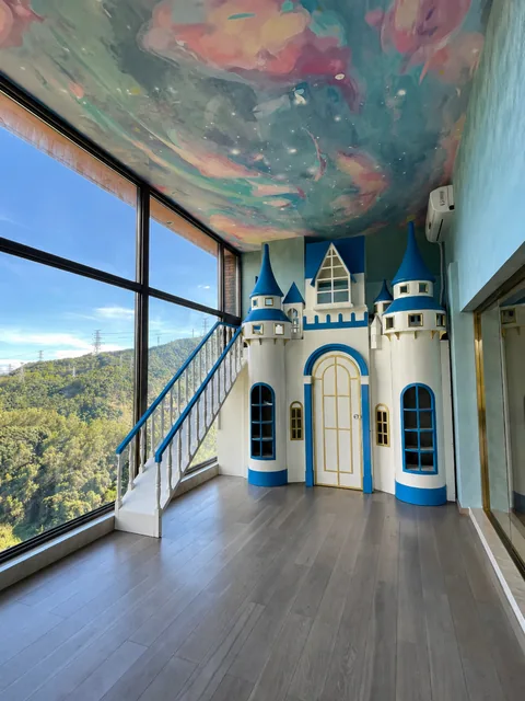 Blue castle themed space · On-site photo 3